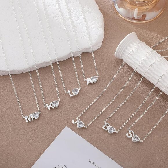Elegant Personalized Initial Necklace for Women - Adjustable 16.5" + 2" Extender - Picture 4 of 8